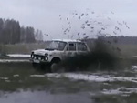 ВАЗ-Нива с ДАК в грязи